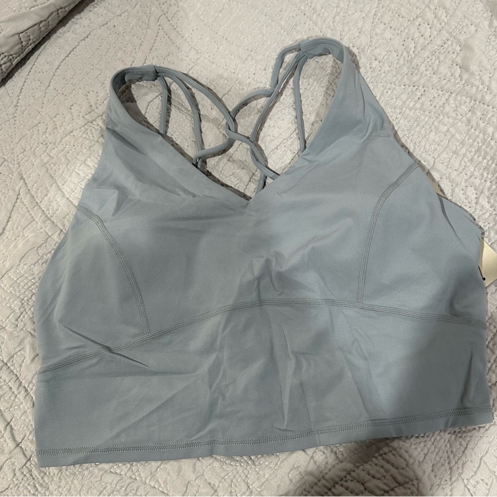 Sweaty Betty Sky Blue Strappy Sports Bra